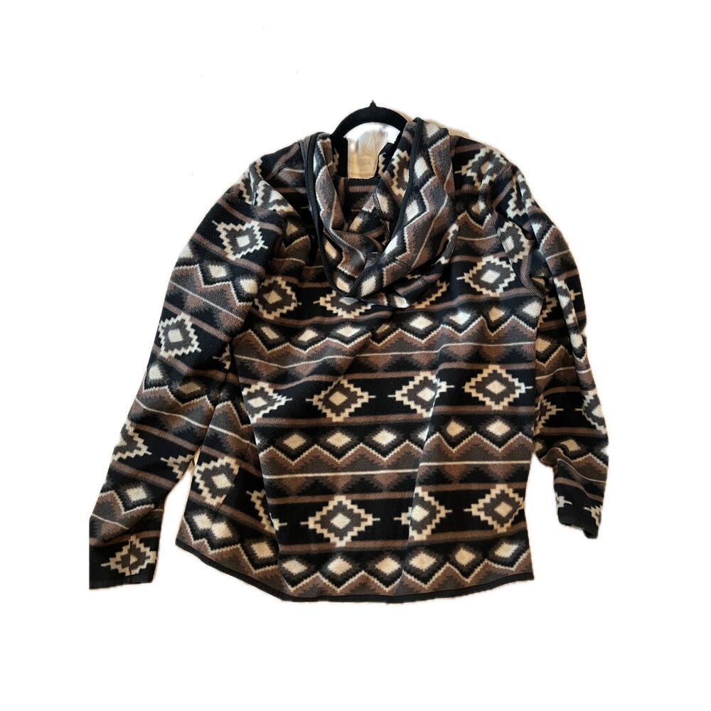 Amazon Essentials Native Pattern Hooded Shacket Mens L - Picture 2 of 3